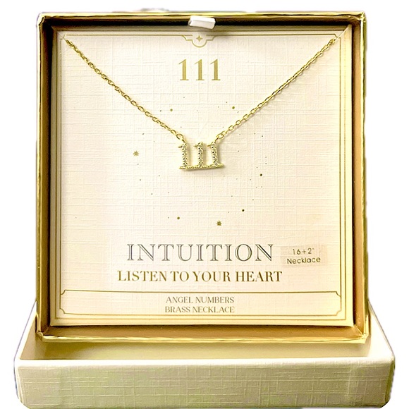 Paige Harper Pavé Crystal Angel Number '111' Pendant Necklace, 16”+ 2” Extender - Picture 8 of 8